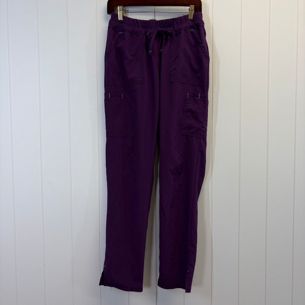 Scrubstar Healthcare Scrub Stretch Pants Women Size S Eggplant Medical WM01B072